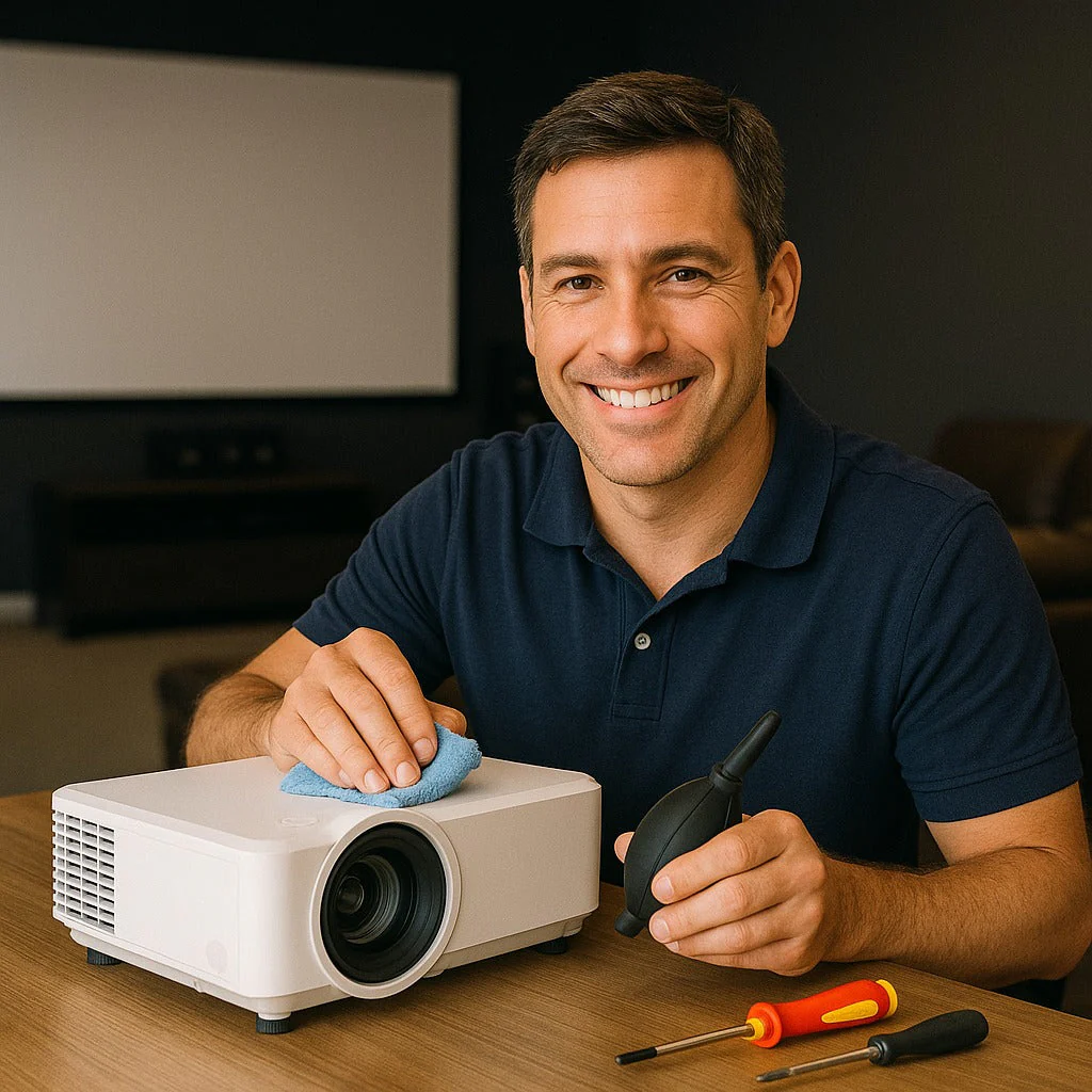proyector hace ruido o se calienta